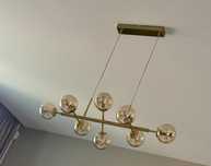 Lampa wiszaca 8 punktowa led  itallux 2 sztuki zlota