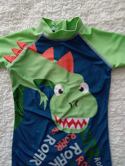 Strój na basen dla chłopca 110 cm strój kąpielowy Dinozaur
