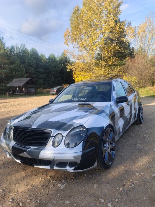 Mercedes W211 Kompressor • LED • E500 hamulce • 20” felgi • Bez rdzy!