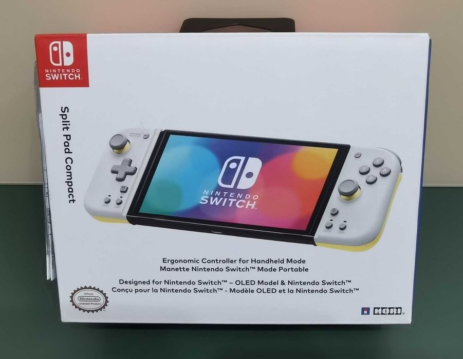 Kontroler Hori Nintendo Switch Split Pad Compact szaro-żółty