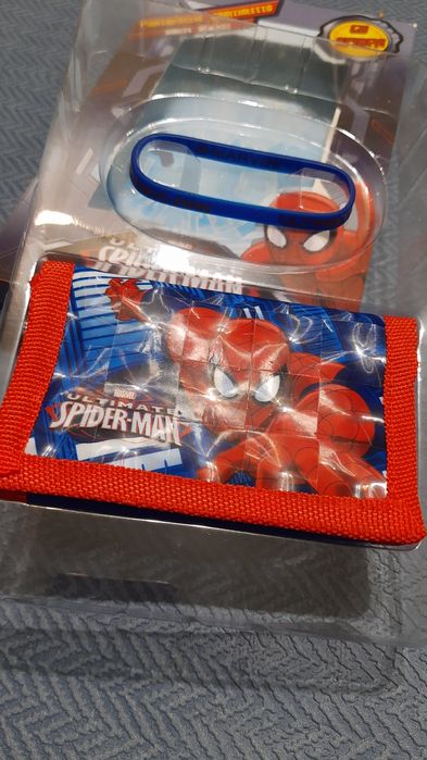 Nowy zestaw portfelik i opaska na rękę Spiderman