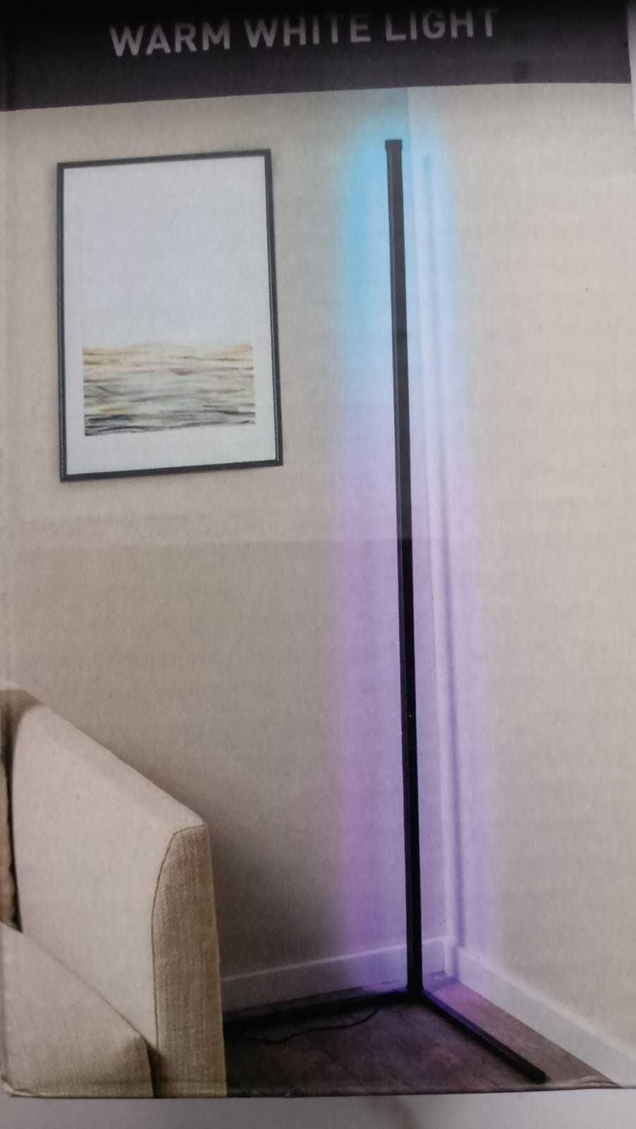 Lampa LED GRUNDIG RGB Music Sensor Podłogowa narożna 140 cm Pilot