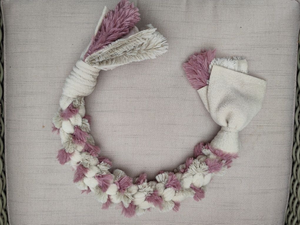 Szarpak dla psa Shaggy 70 cm pleciony handmade