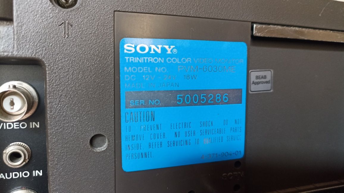 Monitor Sony Black Trinitron