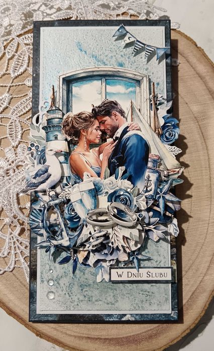 Przepiękna kartka Ślubna