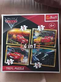 Puzzle Trefl 4w1 Zygzak McQueen