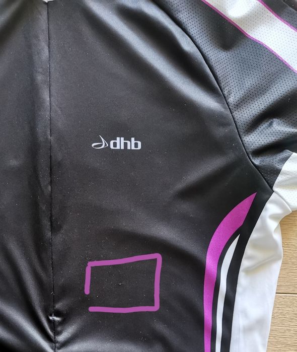 Koszulka Rowerowa Damska Dhb (L/XL) #kolarska #sportowa #czarna