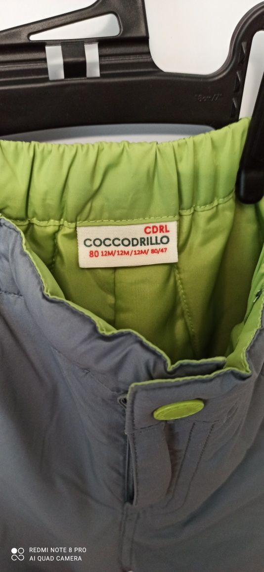 Spodnie ocieplane narciarskie wodoodporne Coccodrillo 80