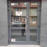 Drzwi sklepowe zewnętrzne aluminiowe