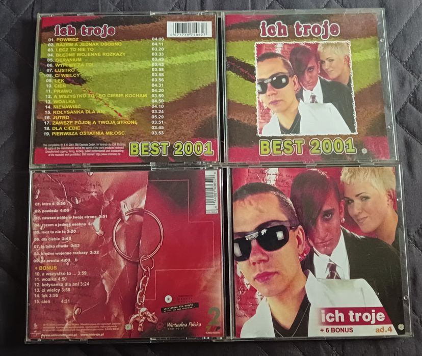 5 płyt z muzyką zespołu ich troje