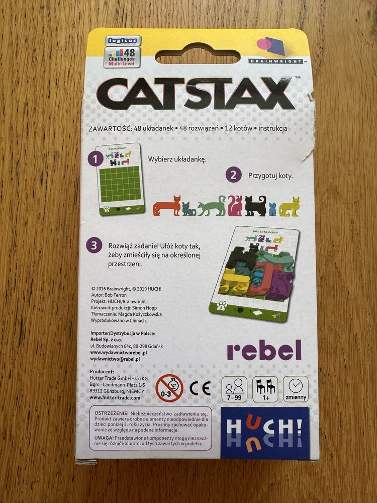 Gra logiczna układanka cat stax