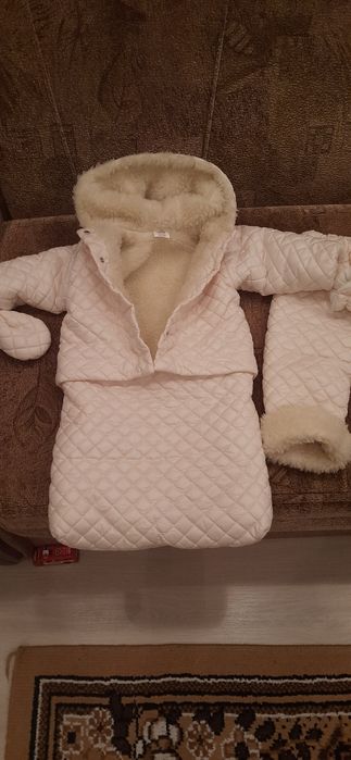 Комбінезон 2в 1 зимовий 62-74р. теплий вовна