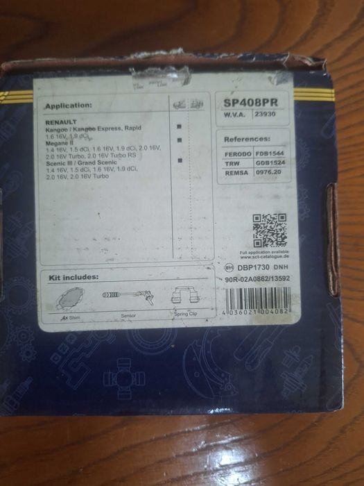 Brake pad set original Germany