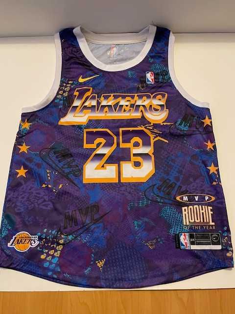 Koszulka koszykarska Los Angeles Lakers LeBron James Nike L młodzież
