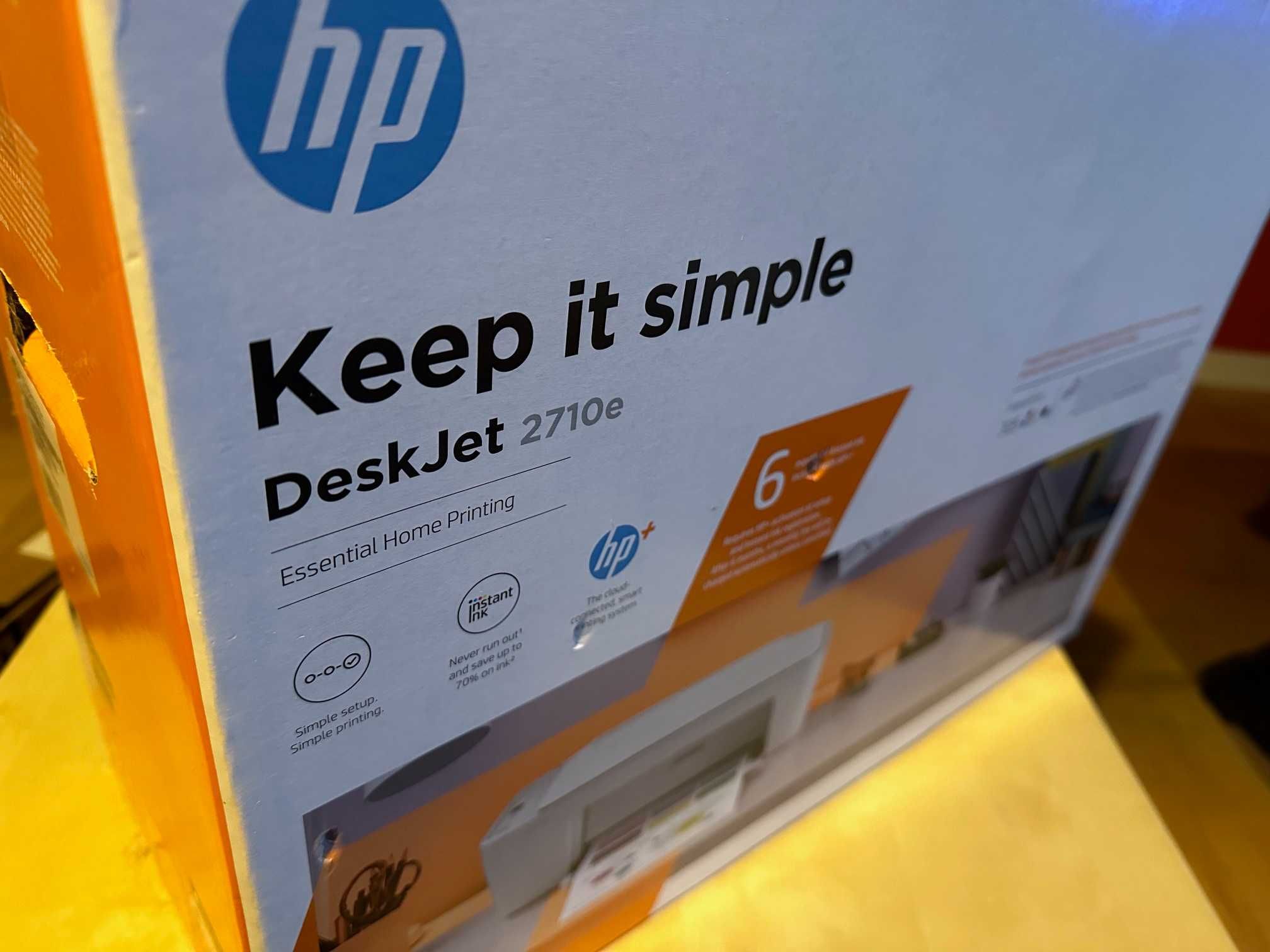HP DeskJet 2710e WiFi w komplecie tusze nieużywana z gwarancją