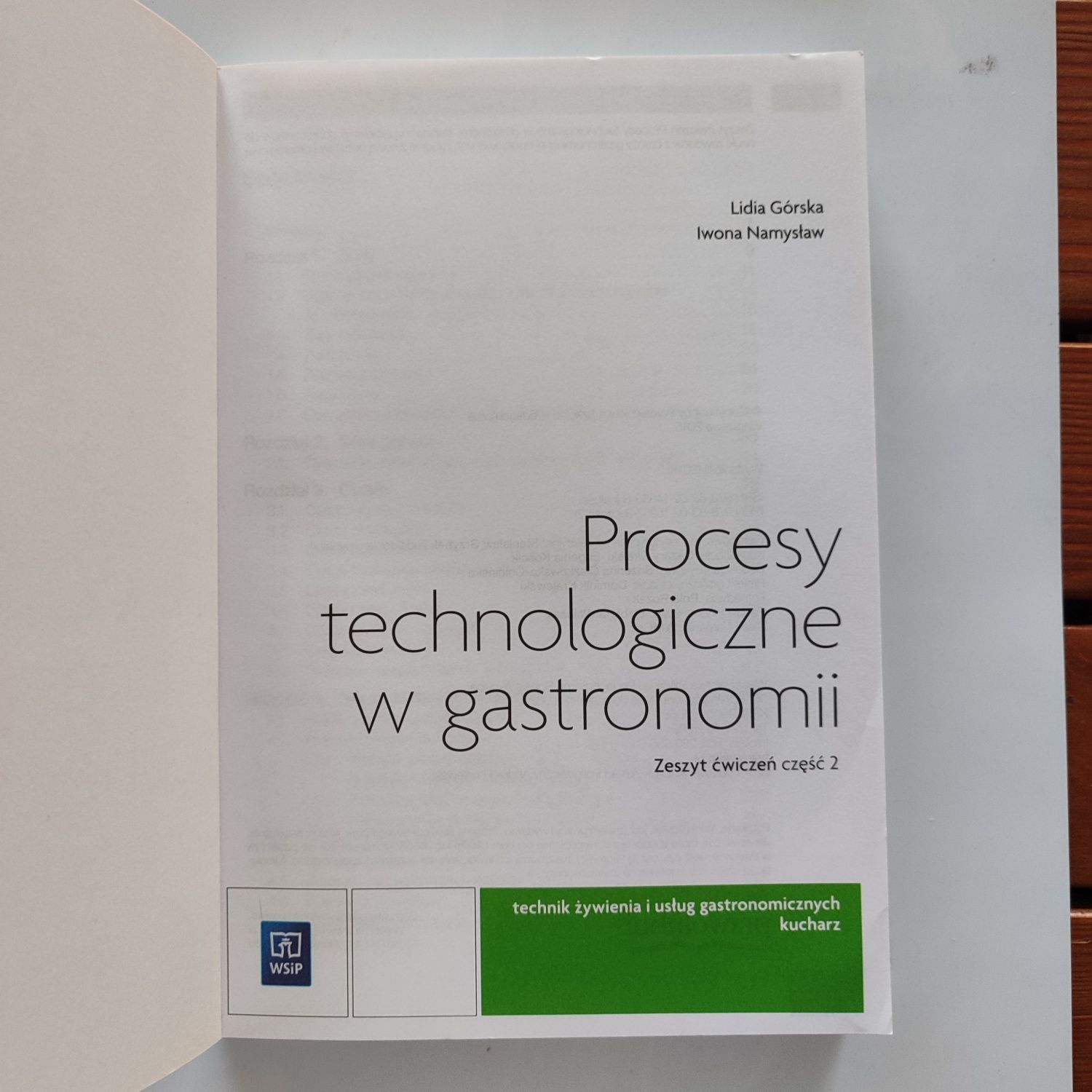 Procesy technologiczne w gastronomii WSiP zeszyt ćwiczeń 1 i 2
