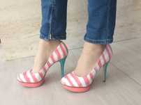 Buty na obcasie letnie szpilki Catwalk r.38