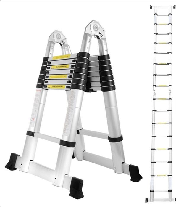 Escada telescópica 2,5m X 2,5m até 5m