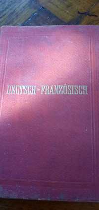 Stary słownik niemiecko francuski 1906