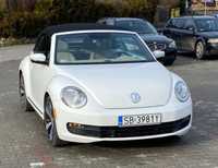 Bialy volkswagen beetle kabrio cabrio