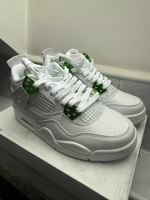Nike Air Jordan 4 retro white & Metallic