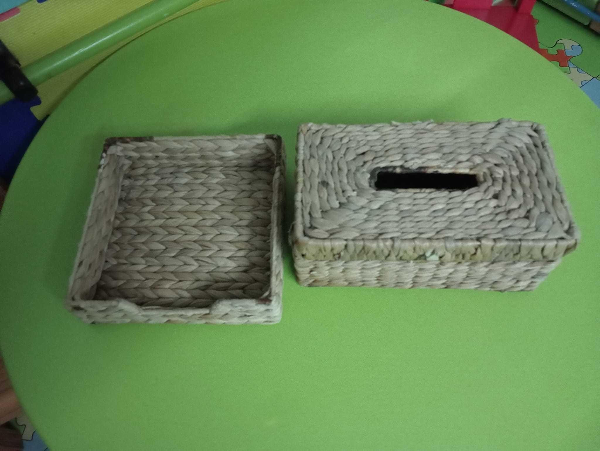 Conjunto de verga, suporte lenços de papel palhinha, verga, vime ikea