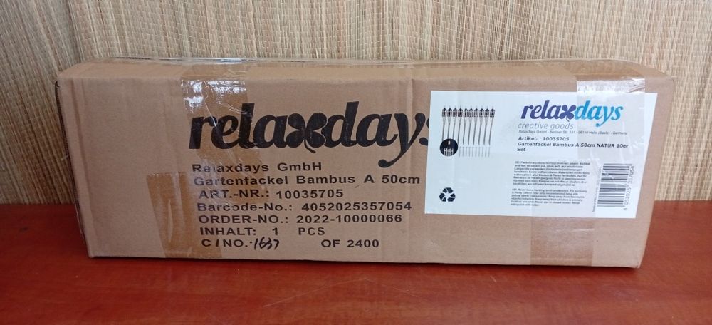 Pochodnie bambusowe 10 sztuk