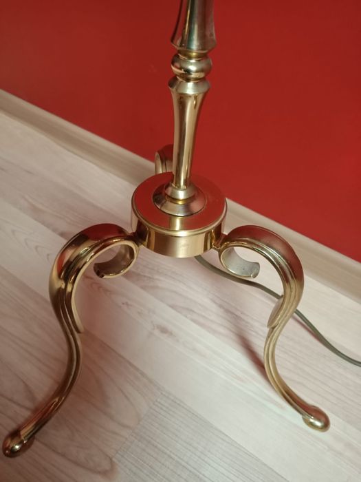 Lampa stojąca złota