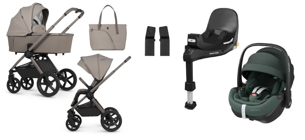 4w1 Venicci Upline 2 + Maxi Cosi Pebble 360Pro2 + baza