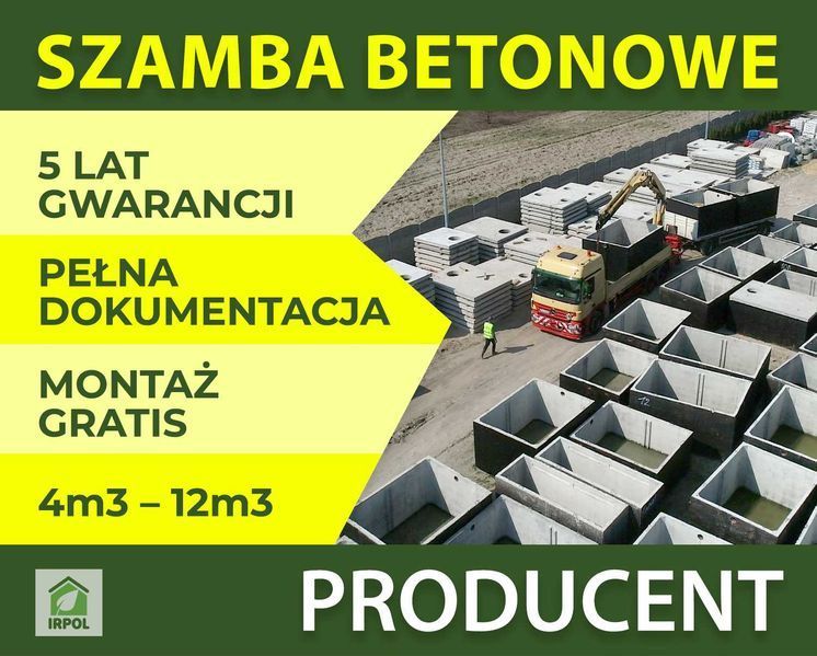 Szamba Betonowe 10m3 i inne Zbiorniki na Deszczówkę, SZAMBO, ATEST