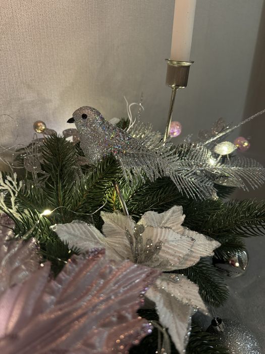 Новорічна екібана,новорічна прикраса-декорація !!