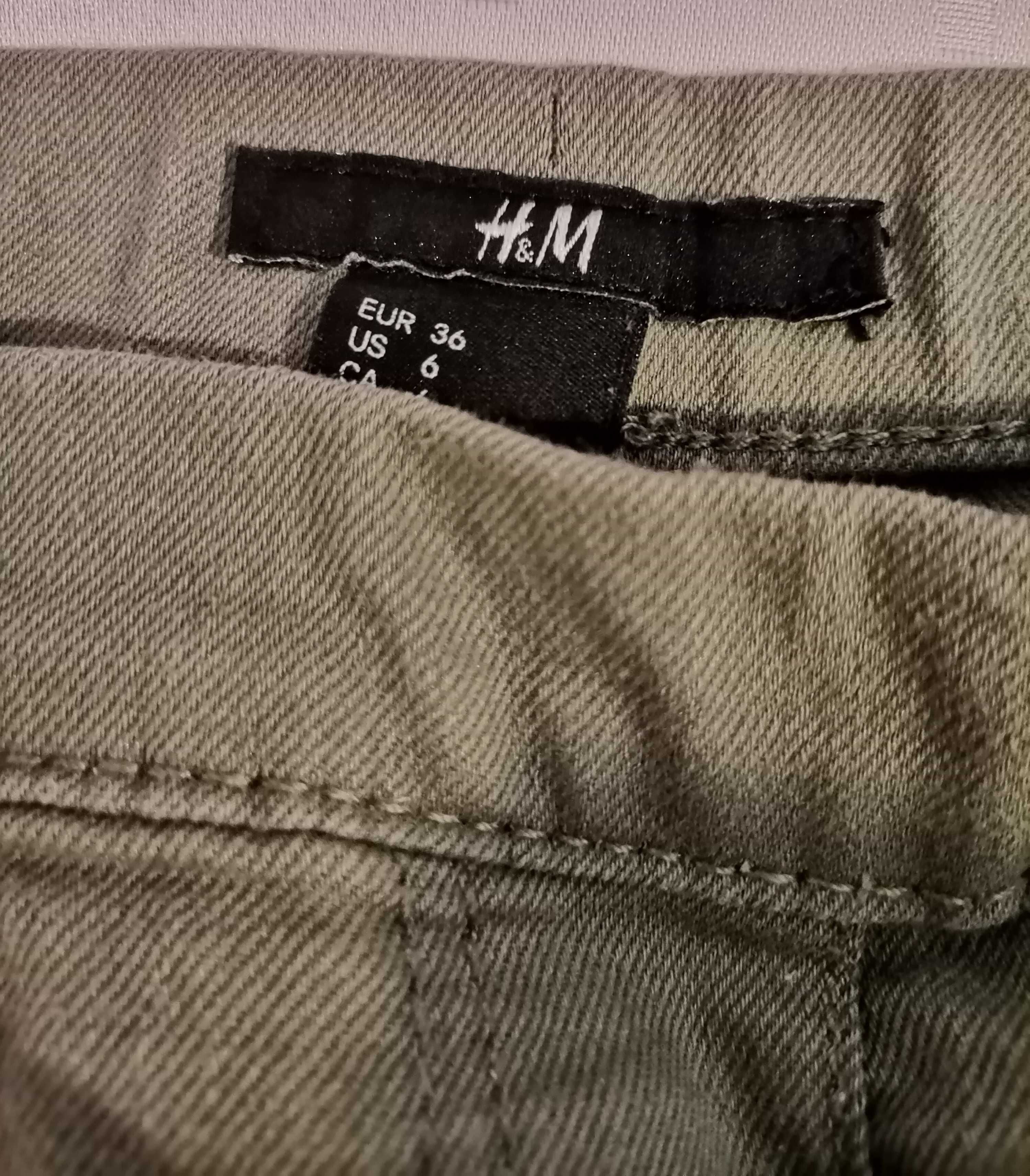Khaki spodnie H&M rozmiar 36
