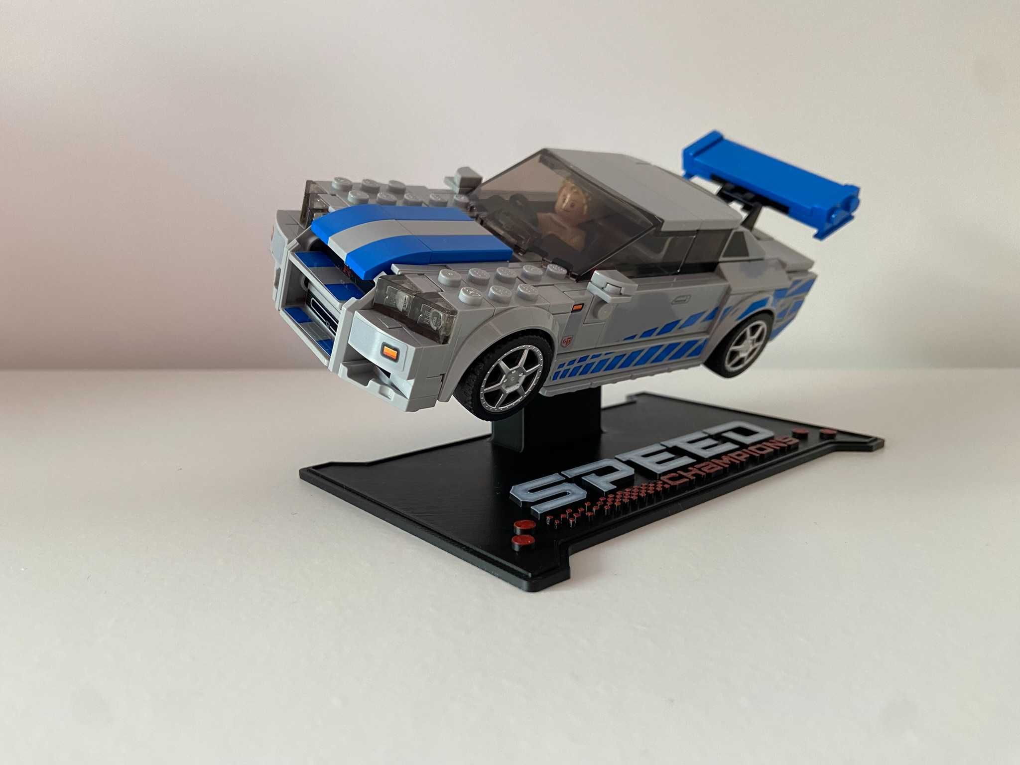 Suporte p/ LEGO Speed Champions Velocidade Furiosa Nissan Skyline GT-R