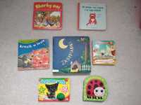 Książeczki dziecięce x6, grube kartki, zasypianki gratis