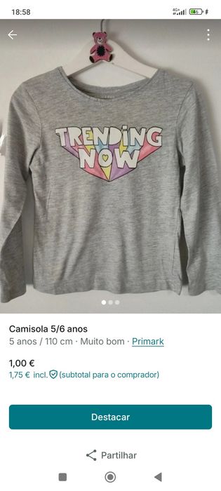 Roupa várias idades