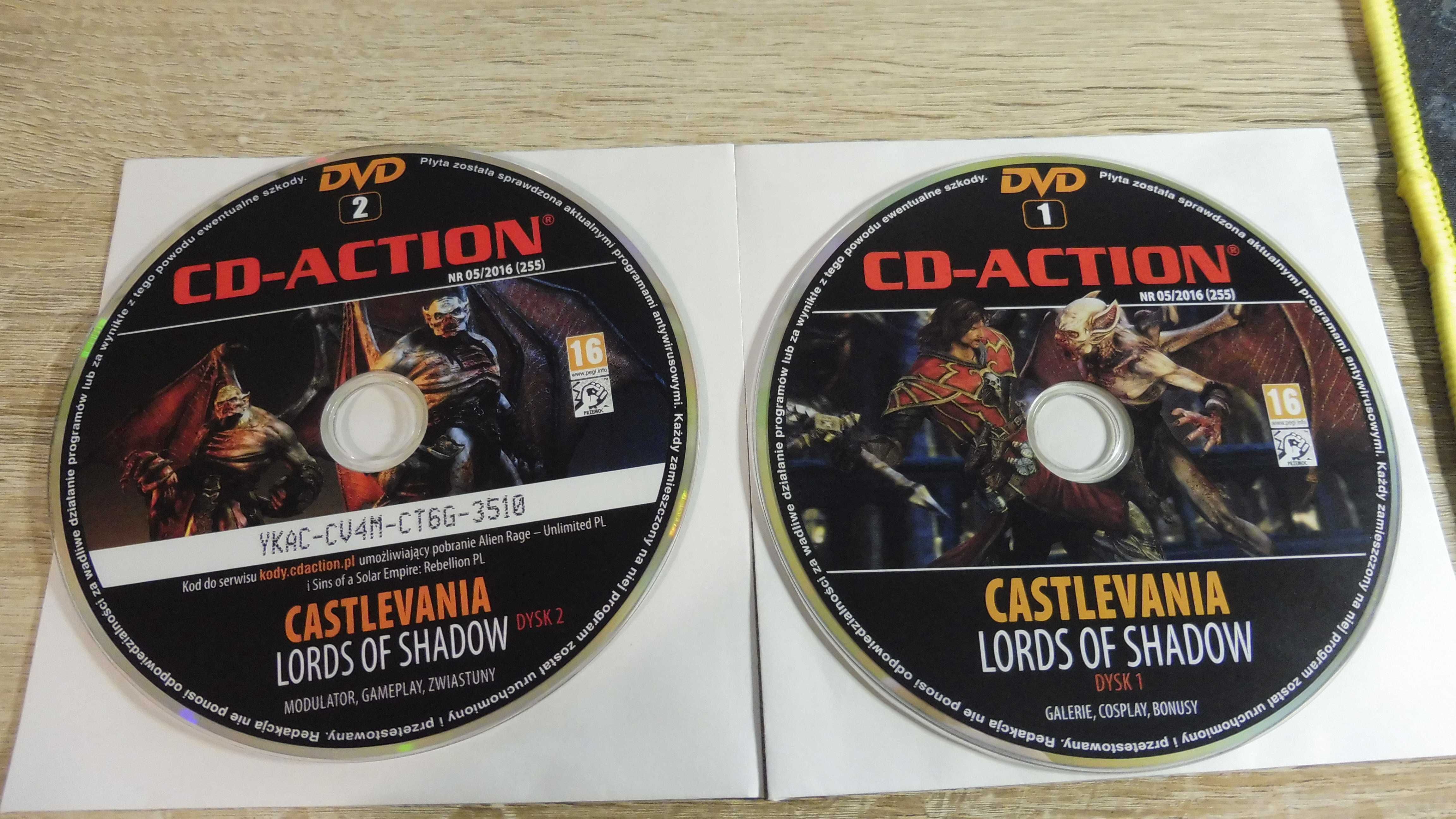 CD Action 05/2016 (255) - DVD 1 + DVD 2 - Castlevania Lords of Shadow