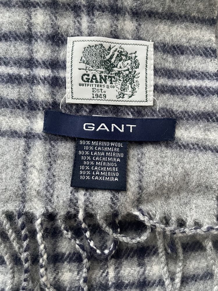 Wełniano - kaszmirowy szal Gant