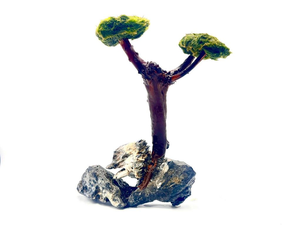 Piękna Ozdoba Aranżacja do Akwarium Drzewko Bonsai