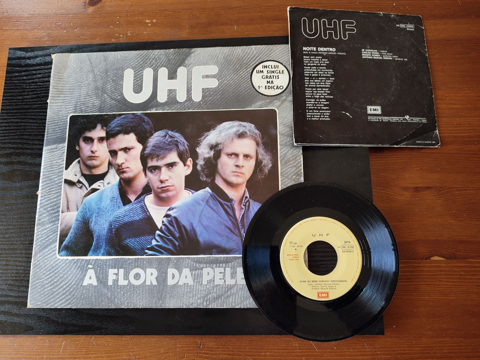 Álbum Vinil UHF À Flor da Pele Edição Original Anos 80