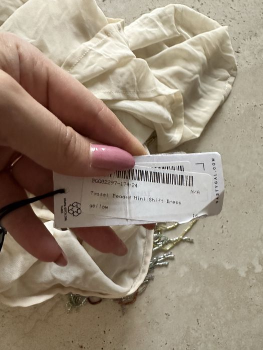 Nowa sukienka cekinowa nasty gal rozmiar 44 Andrzejki wesele frędzle