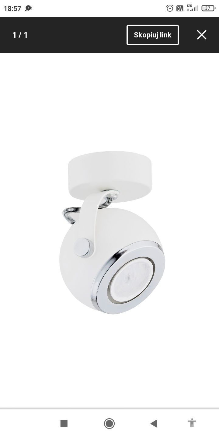 Nowy reflektor kinkiet regulowany biały KOS 3519 (posiadam 2szt)