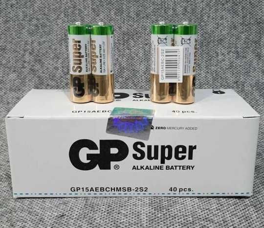 Батарейки пальчиковые GP super R6 AA