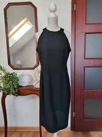 Sukienka suknia mała czarna dopasowana Basic ołówkowa M 38