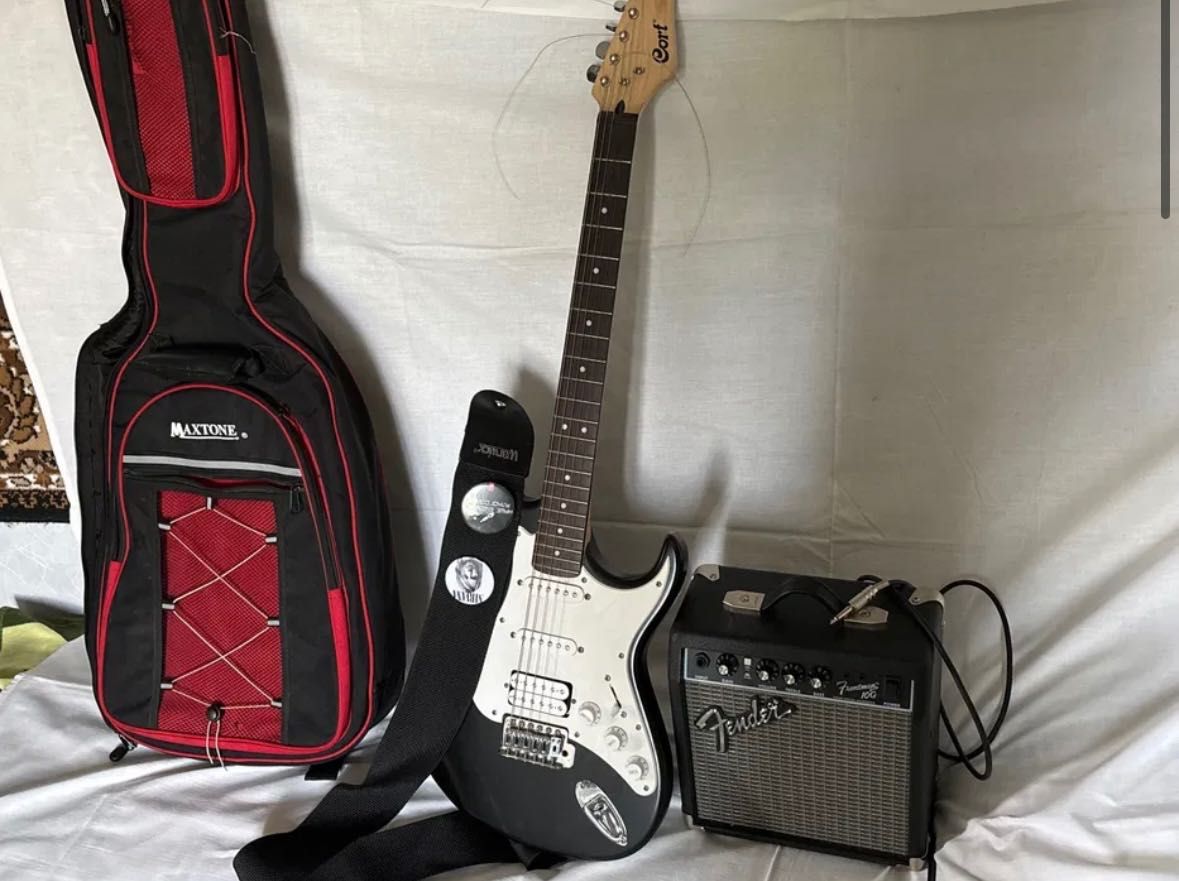 Cort g110 і комбік Fender frontman 10g