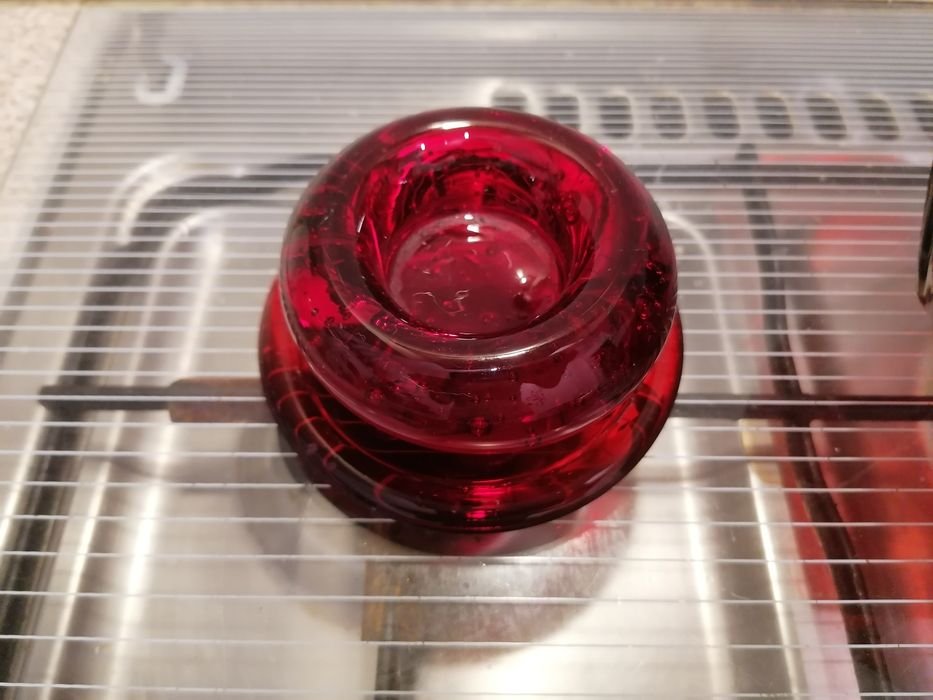 Talerzyk choinka, miseczka, świecznik, podstawka, czerwone