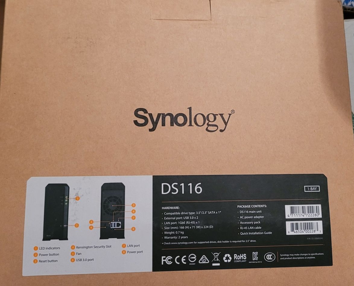 Nas Synology DS116