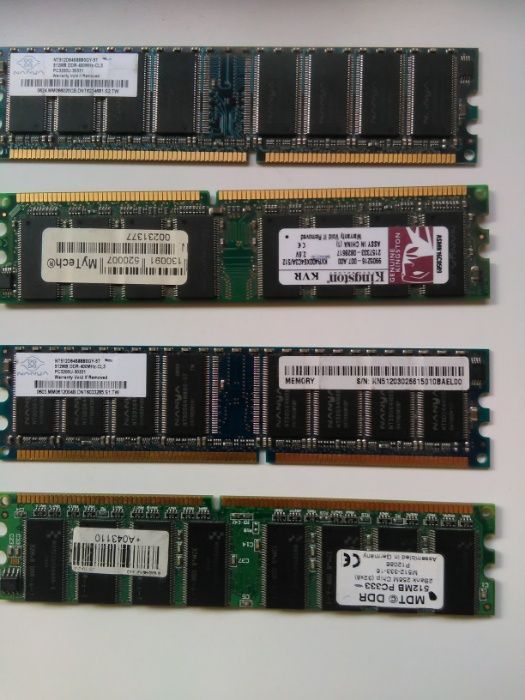 4 Memorias RAM 512 MB