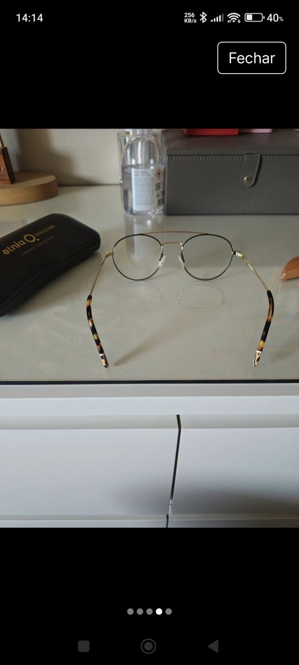 Óculos armação etnia Barcelona modelo vintage