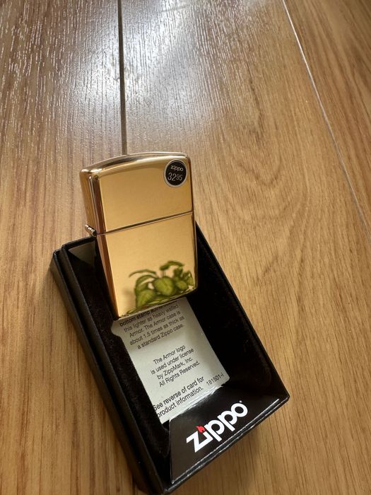 Новая бензиновая зажигалка Zippo 169 Armor High Polish Brass из США