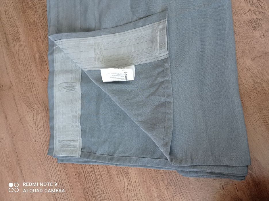 Штора новая серая